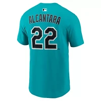 MLB Nike Sandy Alcantara Miami Marlins Alternate Name & Number T-Shirt