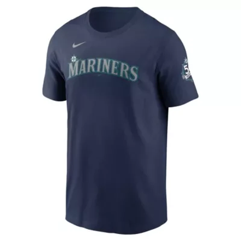 MLB Nike Cal Raleigh Seattle Mariners 50th Season Name & Number T-Shirt