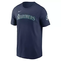 MLB Nike Cal Raleigh Seattle Mariners 50th Season Name & Number T-Shirt