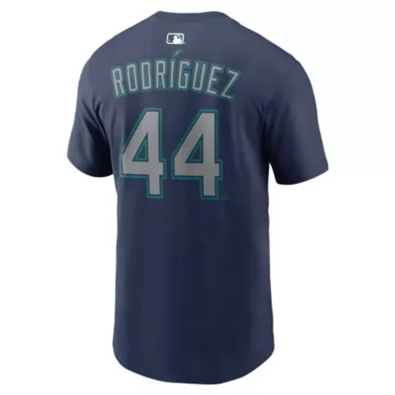 MLB Nike Julio Rodríguez Seattle Mariners 50th Season Name & Number T-Shirt