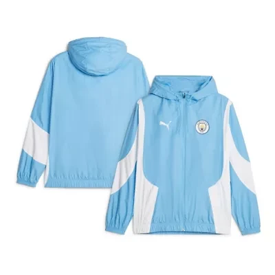 International Clubs Sky Manchester City 2023/24 Pre-Match Anthem Full-Zip Hoodie Jacket