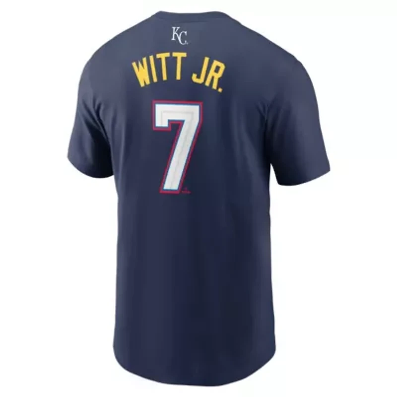 Multi-Team MLB Nike Bobby Witt Jr. American League 2025 All-Star Edition Name & Number T-Shirt