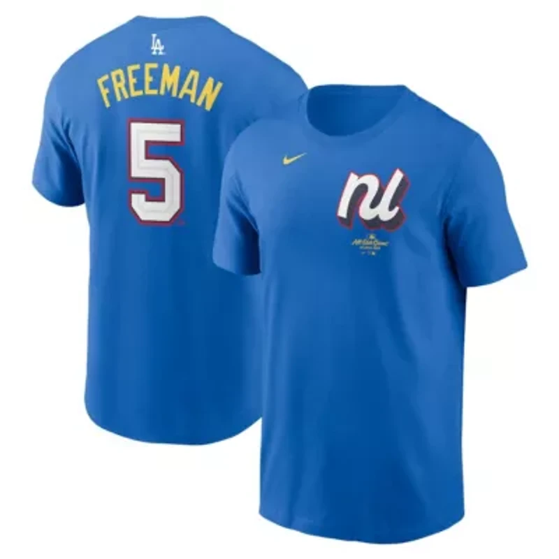 Multi-Team MLB Nike Freddie Freeman National League 2025 All-Star Edition Name & Number T-Shirt