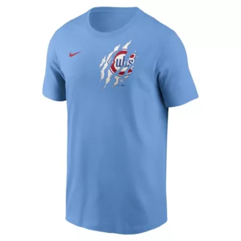 MLB Nike Light Chicago Cubs Alt Pinstripe T-Shirt