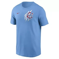MLB Nike Light Chicago Cubs Alt Pinstripe T-Shirt