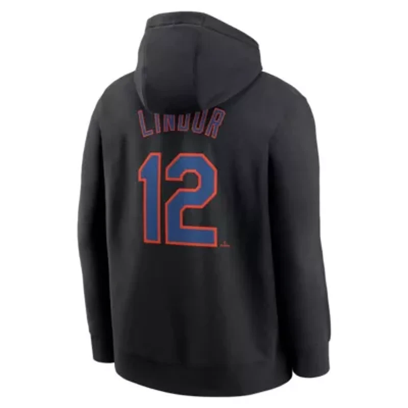 MLB Nike Francisco Lindor New York Mets Player Name & Number Club Pullover Hoodie