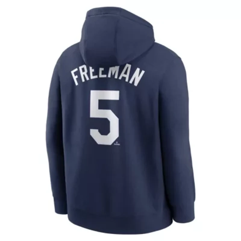 MLB Nike Freddie Freeman Los Angeles Dodgers Player Name & Number Club Pullover Hoodie