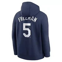 MLB Nike Freddie Freeman Los Angeles Dodgers Player Name & Number Club Pullover Hoodie