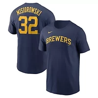 MLB Nike Jacob Misiorowski Milwaukee Brewers Fuse Name & Number T-Shirt