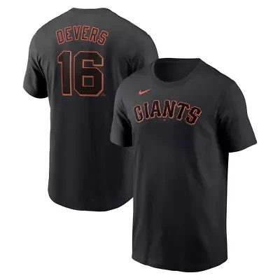MLB Nike Rafael Devers San Francisco Giants Name & Number T-Shirt