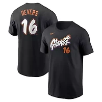 MLB Nike Rafael Devers San Francisco Giants 2025 City Connect Fuse Name & Number T-Shirt