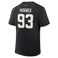 NHL Fanatics Mitch Marner Vegas Golden Knights Authentic Stack Name & Number T-Shirt