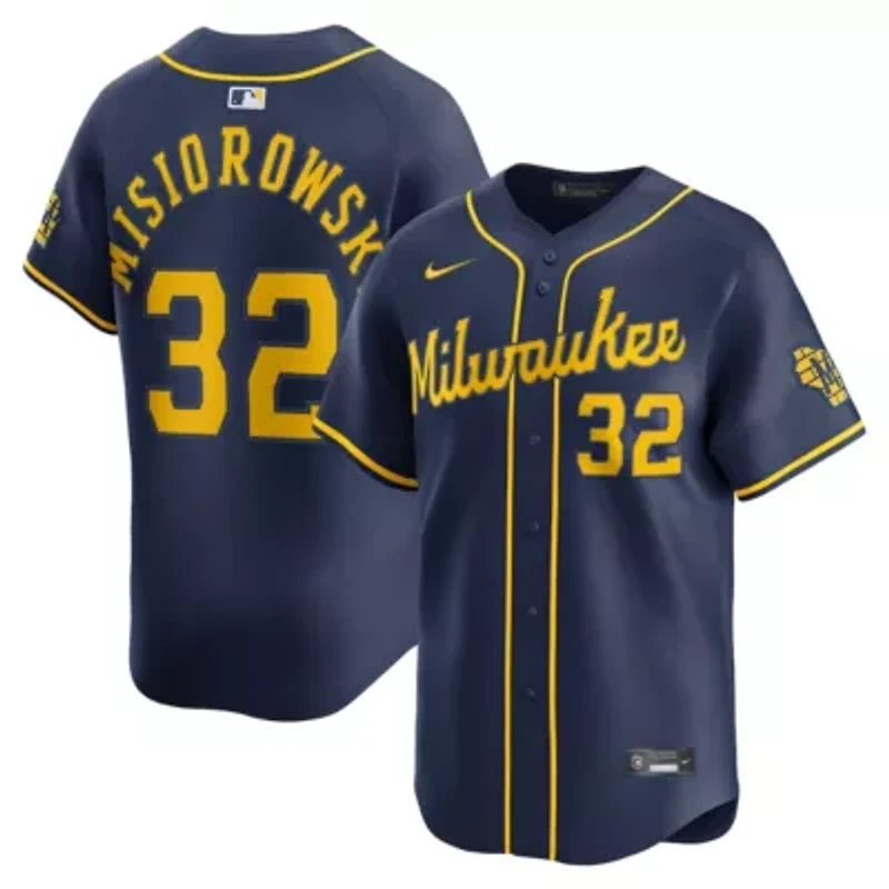 MLB Nike Jacob Misiorowski Milwaukee Brewers Alternate Limited Jersey