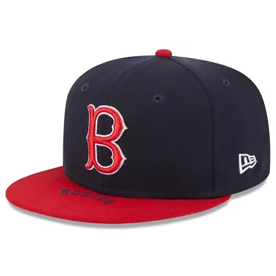 Boston Red Sox MLB Navy/Red On Deck 59FIFTY Fitted Hat
