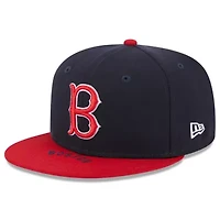 Boston Red Sox MLB Navy/Red On Deck 59FIFTY Fitted Hat