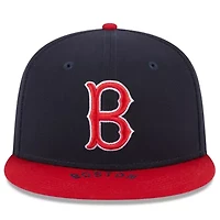 Boston Red Sox MLB Navy/Red On Deck 59FIFTY Fitted Hat