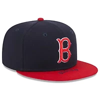 Boston Red Sox MLB Navy/Red On Deck 59FIFTY Fitted Hat