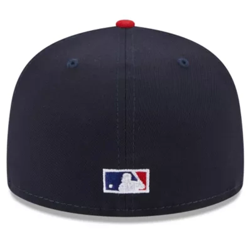 Boston Red Sox MLB Navy/Red On Deck 59FIFTY Fitted Hat