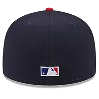 Boston Red Sox MLB Navy/Red On Deck 59FIFTY Fitted Hat