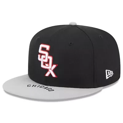 Chicago White Sox MLB Black/Gray On Deck 59FIFTY Fitted Hat