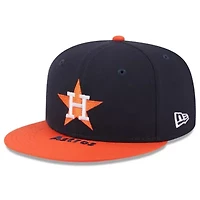 MLB Navy/Orange Houston Astros On Deck 59FIFTY Fitted Hat