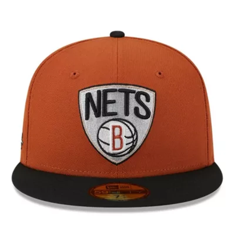 NBA Rust/Black Brooklyn Nets Two-Tone 59FIFTY Fitted Hat