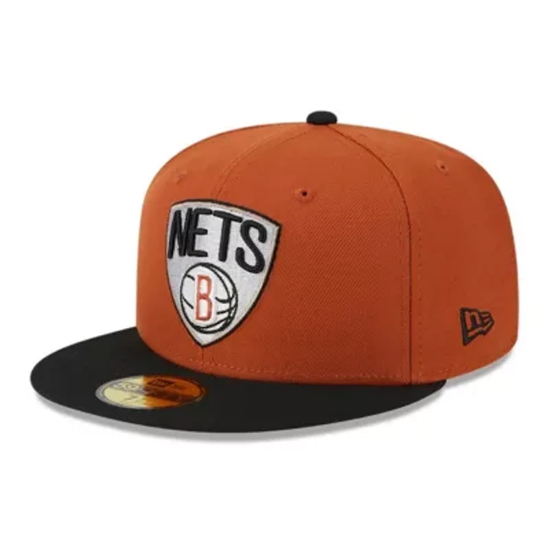 NBA Rust/Black Brooklyn Nets Two-Tone 59FIFTY Fitted Hat