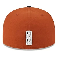 NBA Rust/Black Brooklyn Nets Two-Tone 59FIFTY Fitted Hat