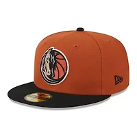 NBA Rust/Black Dallas Mavericks Two-Tone 59FIFTY Fitted Hat