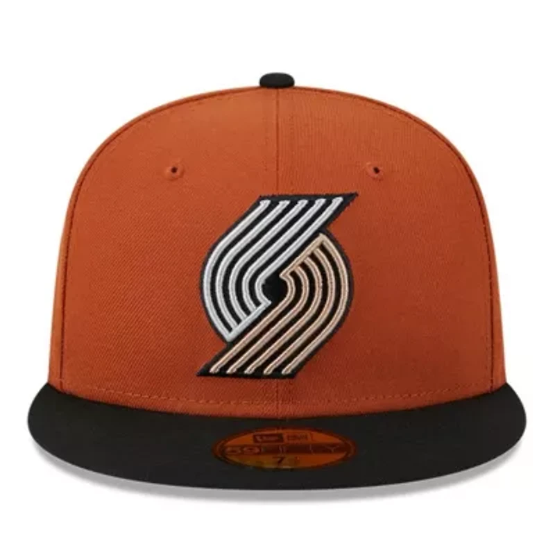 NBA Rust/Black Portland Trail Blazers Two-Tone 59FIFTY Fitted Hat