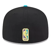 NBA Black/Turquoise Philadelphia 76ers Arcade Scheme 59FIFTY Fitted Hat