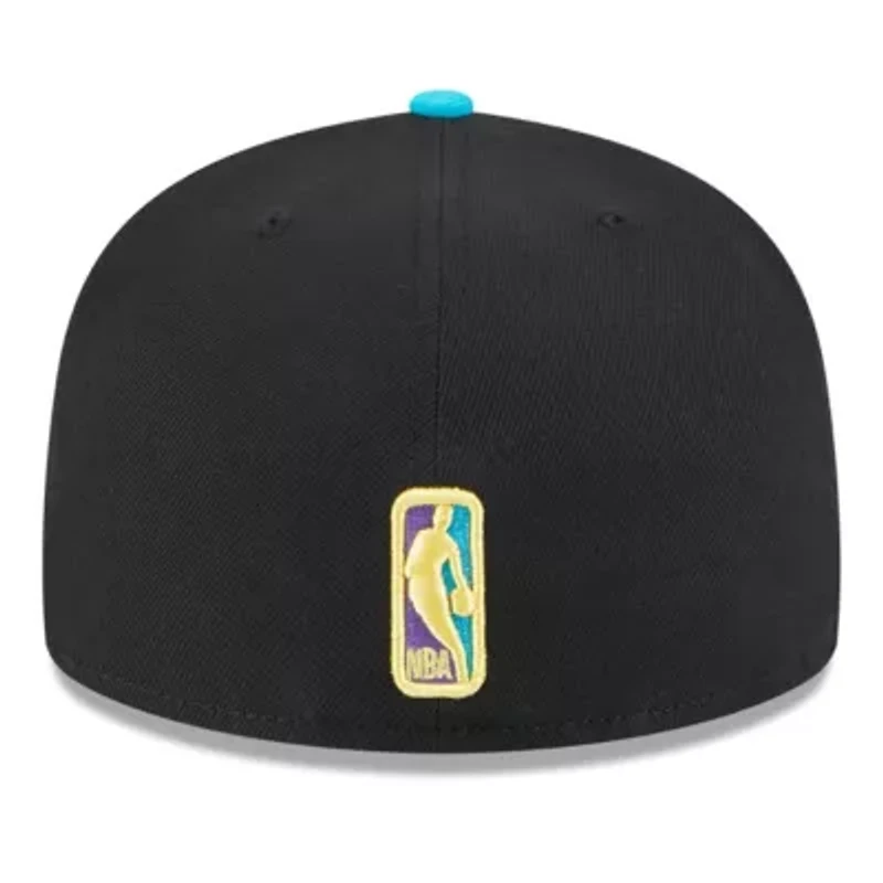 NBA Black/Turquoise Portland Trail Blazers Arcade Scheme 59FIFTY Fitted Hat