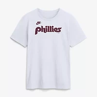 MLB Nike Philadelphia Phillies Cooperstown Collection Wordmark T-Shirt