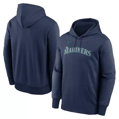 MLB Nike Seattle Mariners Primary Wordmark Therma Hoodie
