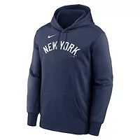 MLB Nike New York Yankees Primary Wordmark Therma Hoodie