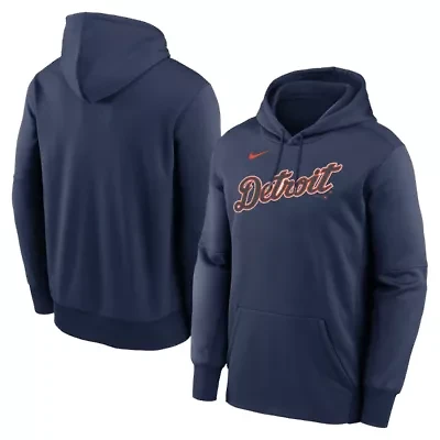 MLB Nike Detroit Tigers Primary Wordmark Therma Hoodie