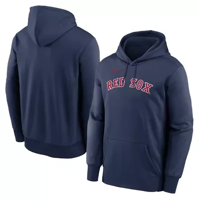 Boston Red Sox MLB Nike Primary Wordmark Therma Hoodie