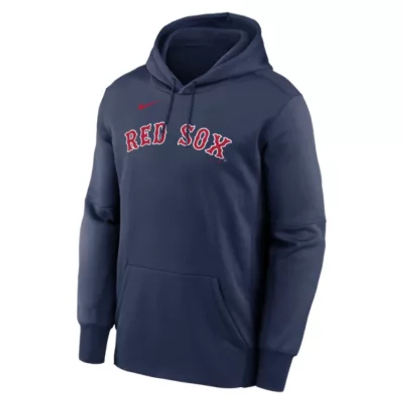 Boston Red Sox MLB Nike Primary Wordmark Therma Hoodie