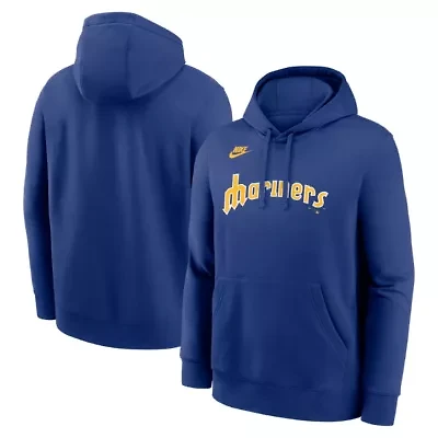 MLB Nike Seattle Mariners Cooperstown Collection Wordmark Club Hoodie