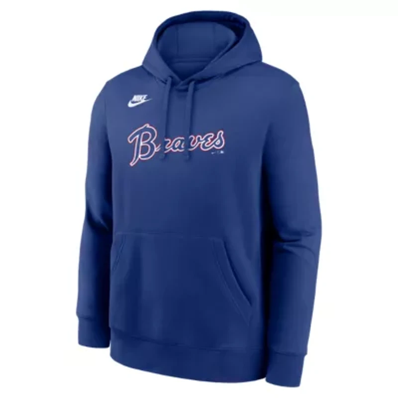 MLB Nike Atlanta Braves Cooperstown Collection Wordmark Club Hoodie