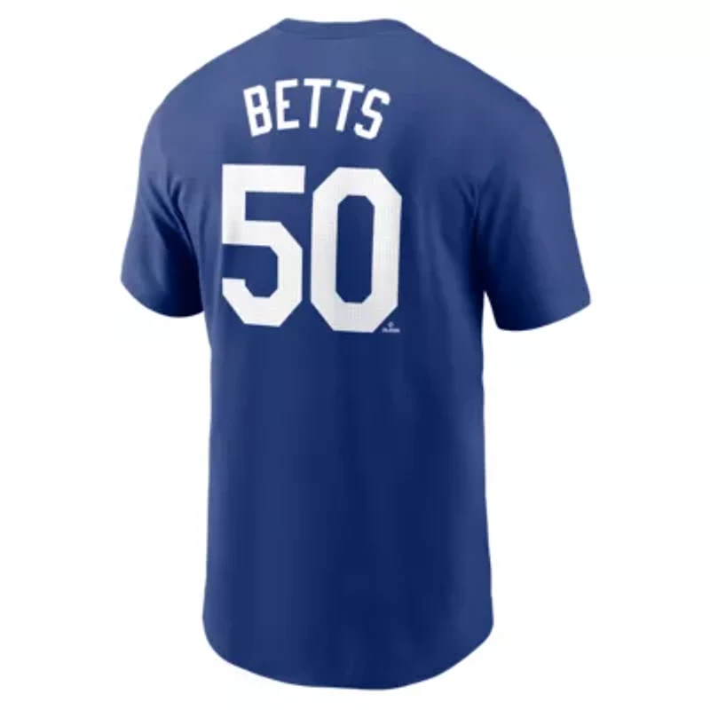 MLB Nike Mookie Betts Los Angeles Dodgers 2025 World Series s Name & Number T-Shirt