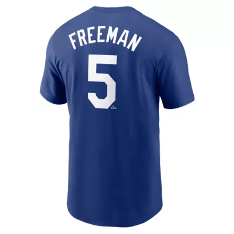 MLB Nike Freddie Freeman Los Angeles Dodgers 2025 World Series s Name & Number T-Shirt