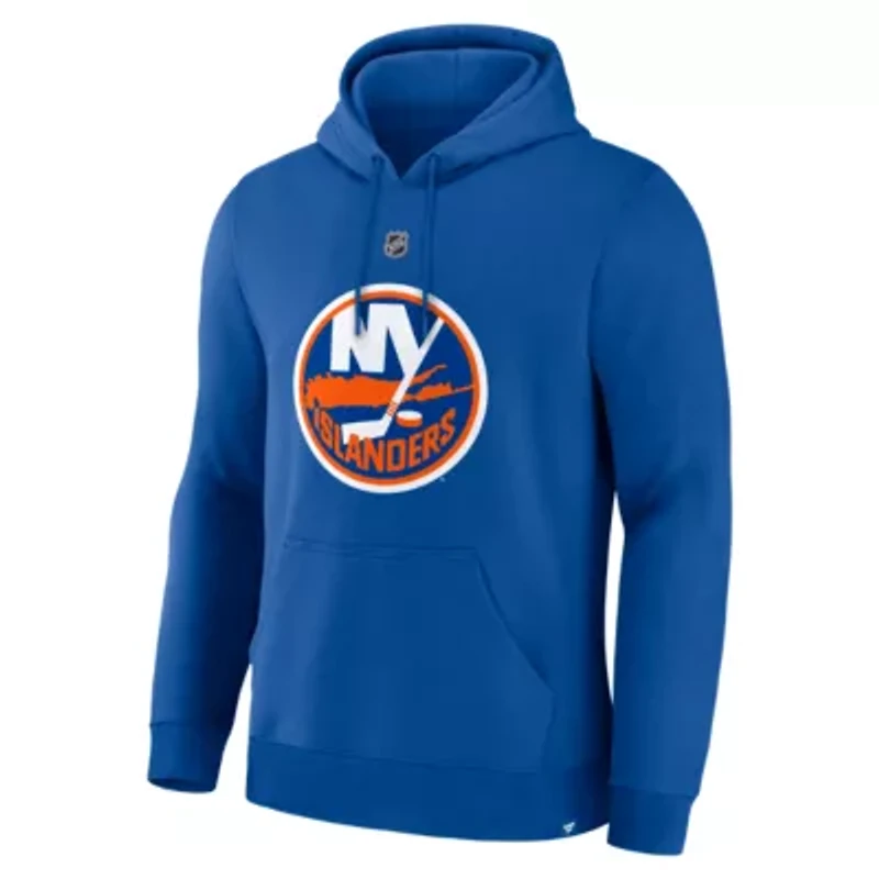 NHL Fanatics Matthew Schaefer New York Islanders Authentic Stack Name & Number Hoodie