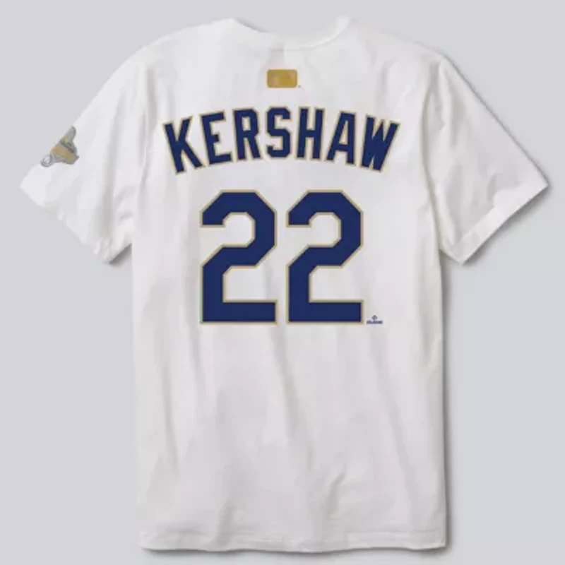MLB Nike Clayton Kershaw Los Angeles Dodgers 2026 Collection Player Name & Number T-Shirt