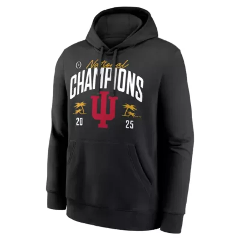 NCAA Indiana Hoosiers Football Playoff 2025 National s Locker Room Replica Hoodie