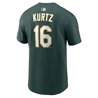 Oakland Athletics MLB Nike Nick Kurtz Name & Number T-Shirt