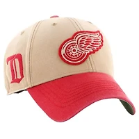 NHL Khaki/Red Detroit Wings Dusted Sedgwick MVP Adjustable Hat