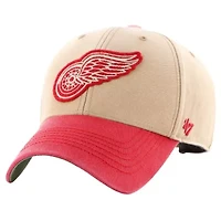 NHL Khaki/Red Detroit Wings Dusted Sedgwick MVP Adjustable Hat