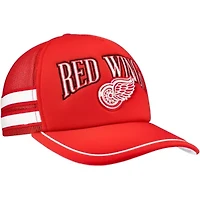NHL Detroit Wings Sideband Stripes Trucker Snapback Hat