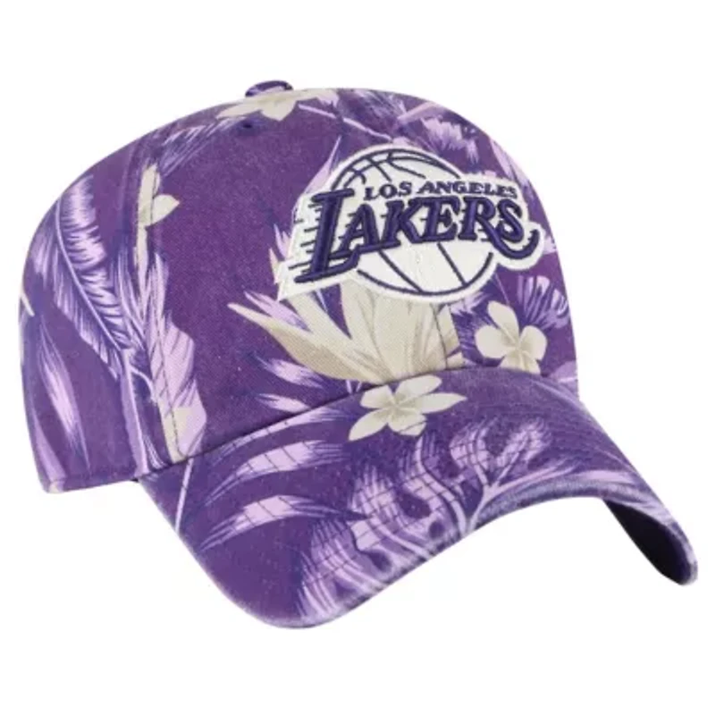 NBA Los Angeles Lakers Tropicalia Floral Clean Up Adjustable Hat